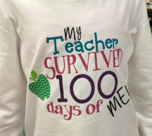 100th day of school t-shirt