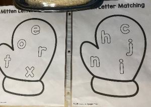 mitten letter matching