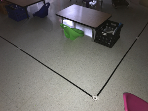 visual 6 foot line on the floor