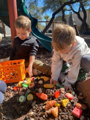 Outdoor Sensory Food Stones