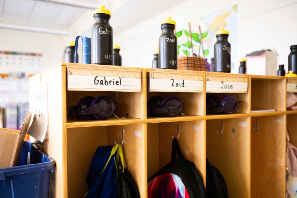 Student backpack organization