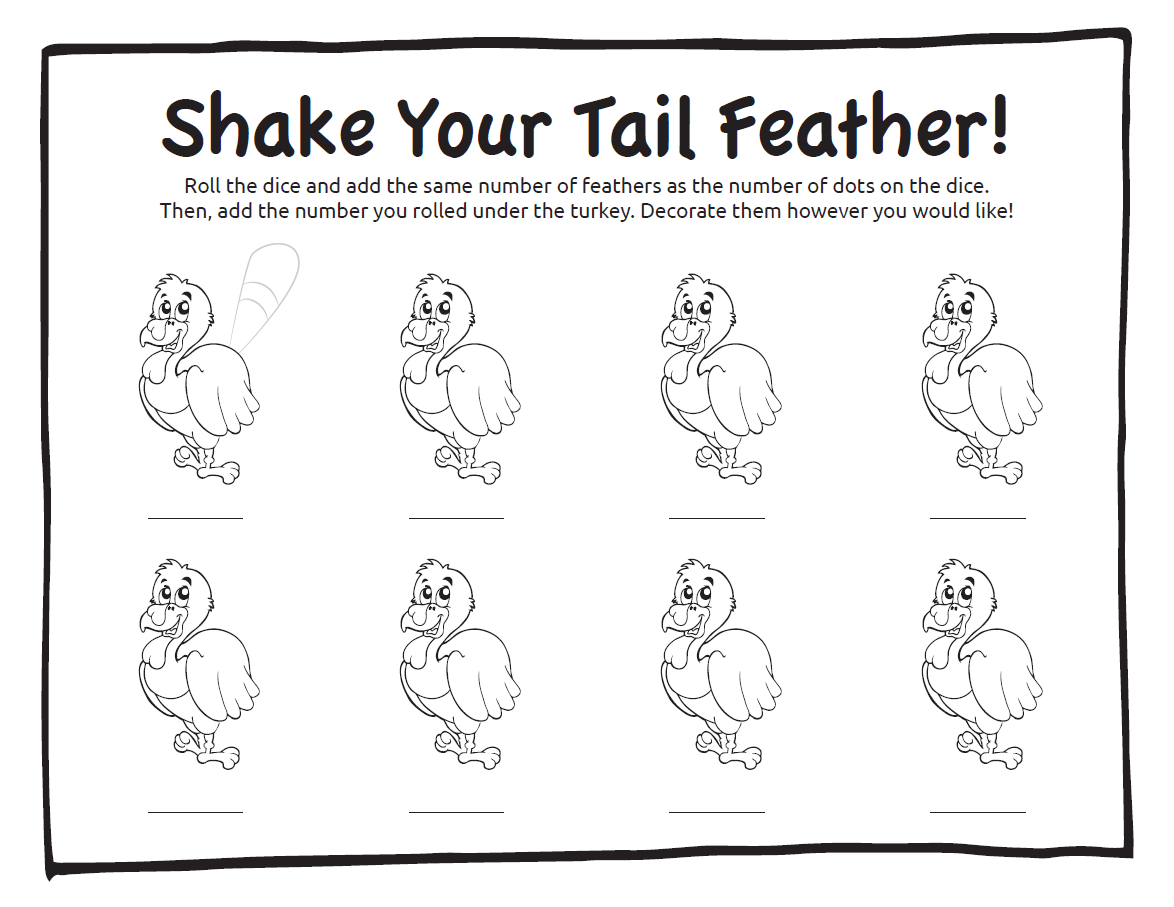 The Shake your Tail Feathers | Coloring Page - Play with a Purpose Blog