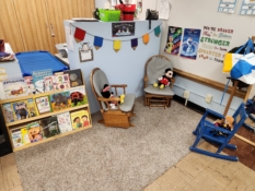 Cozy reading area